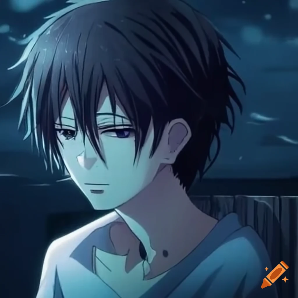 Anime boy, sad and boy anime #805983 on