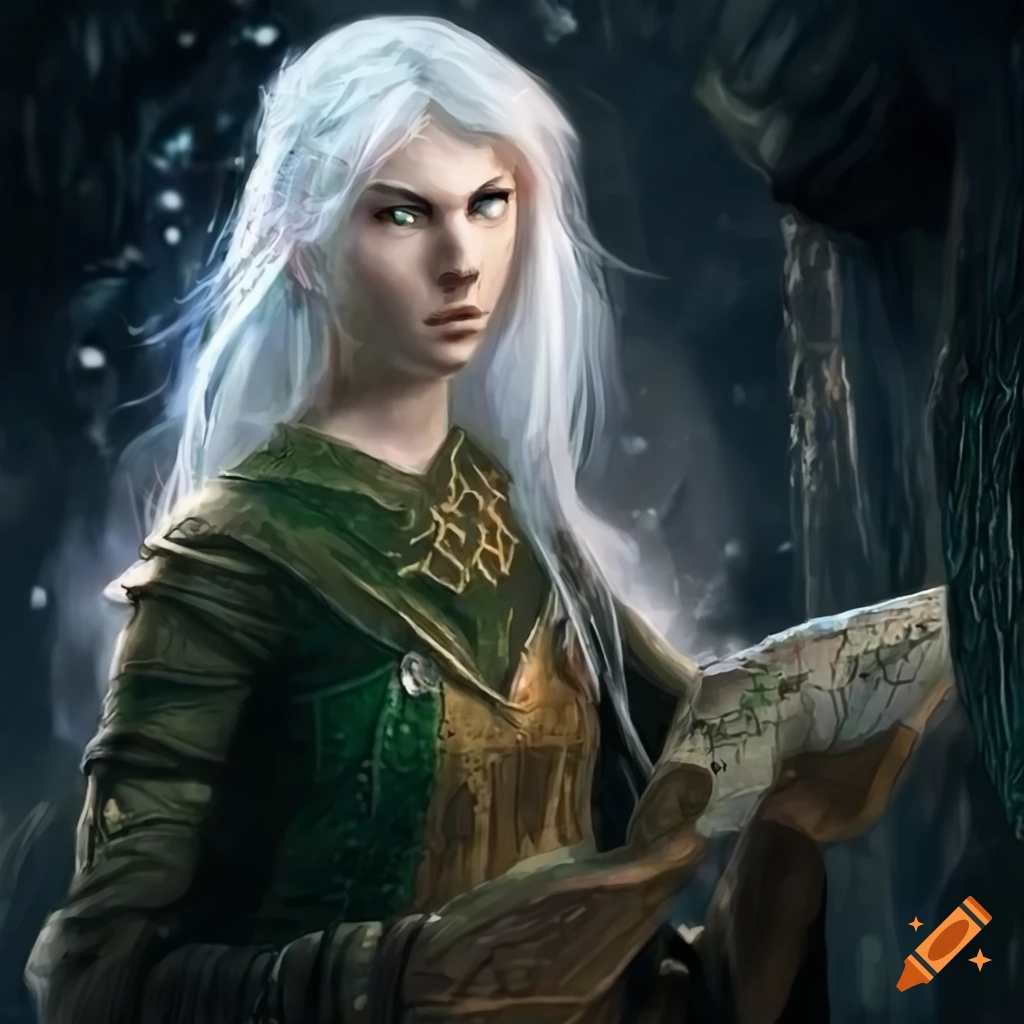 illustration of an elf in a spelljammer pilot cabin