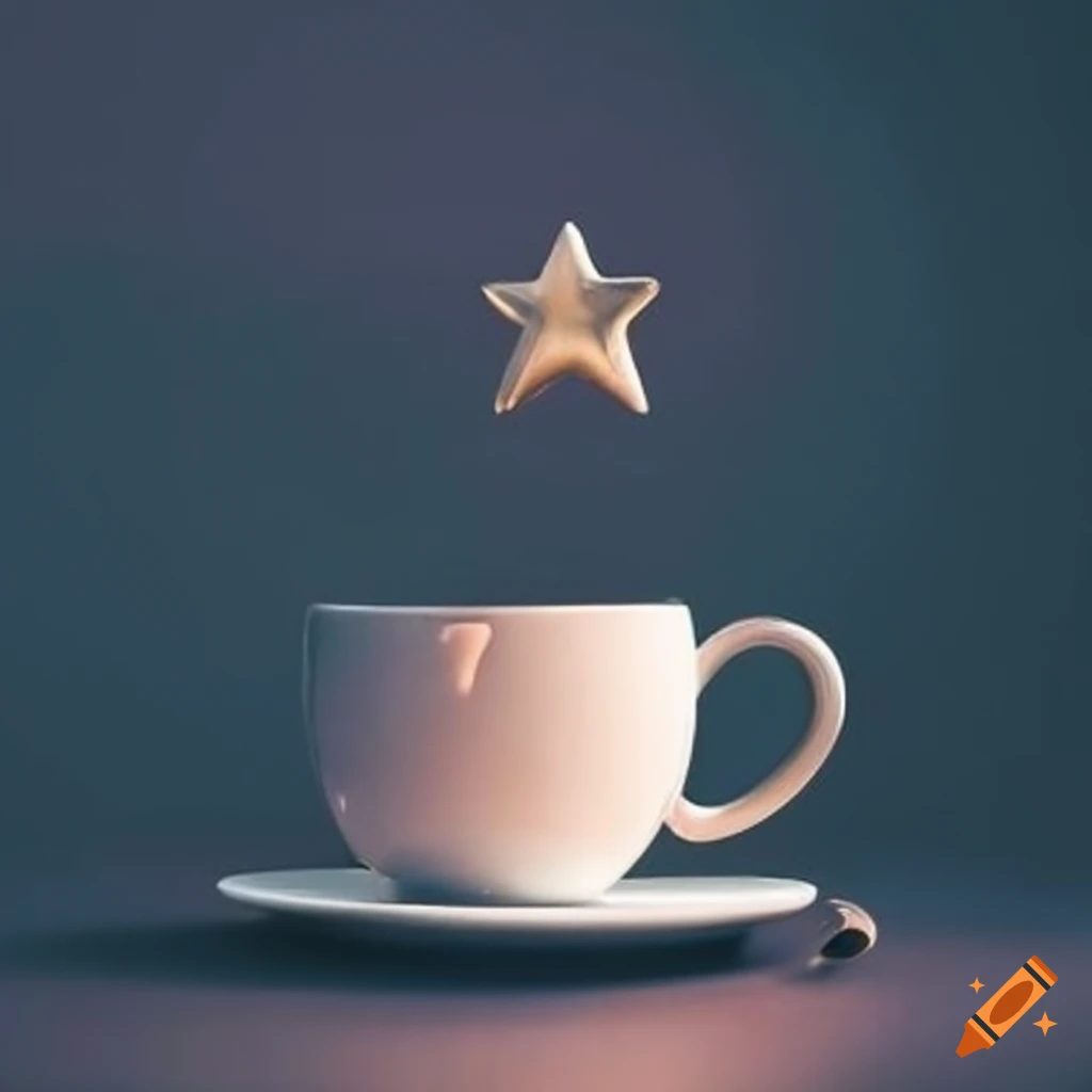 coffee cup with a star symbol