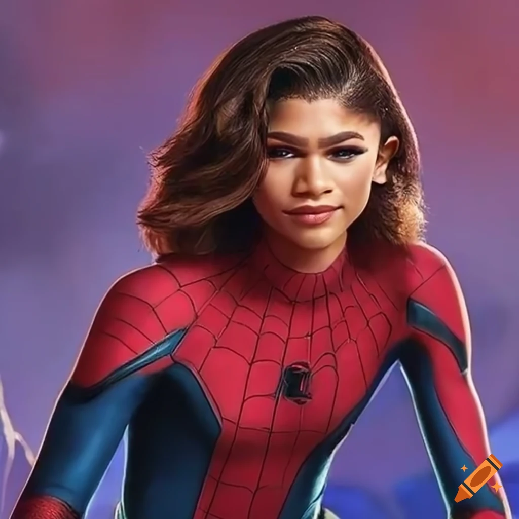 Zendaya in spider-man's suit