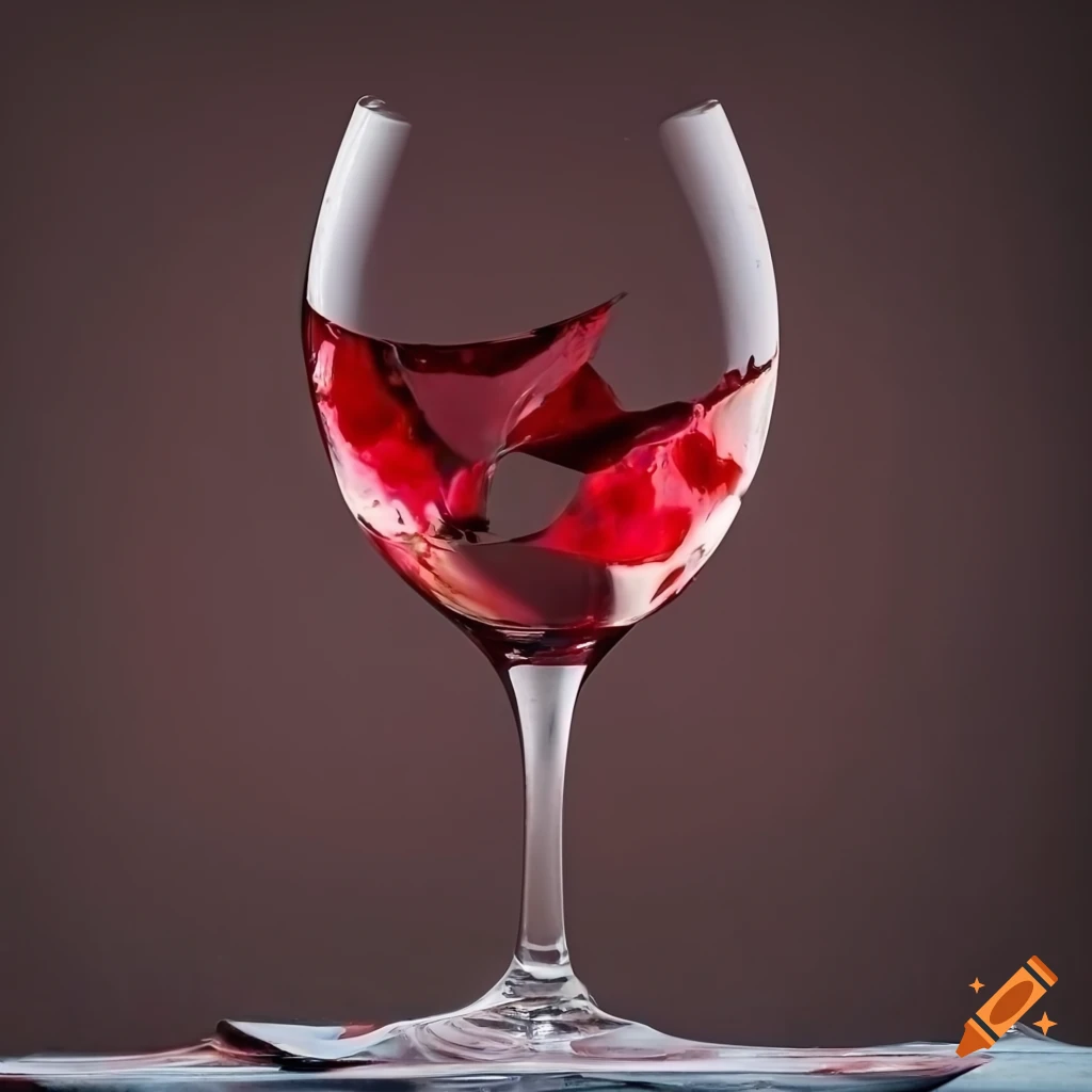 Broken Wine Glasses And Discarded Food On A Table On Craiyon