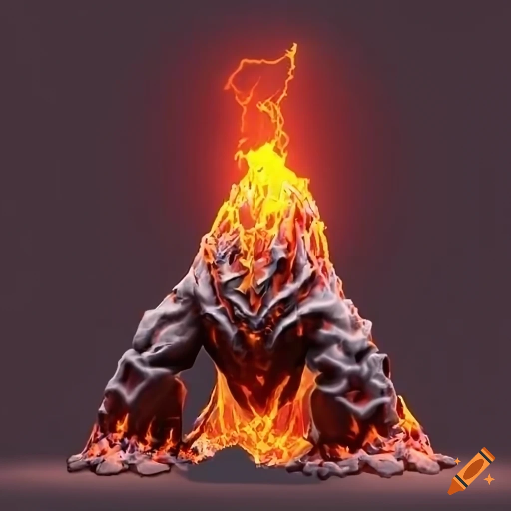 image of a magma volcano elemental