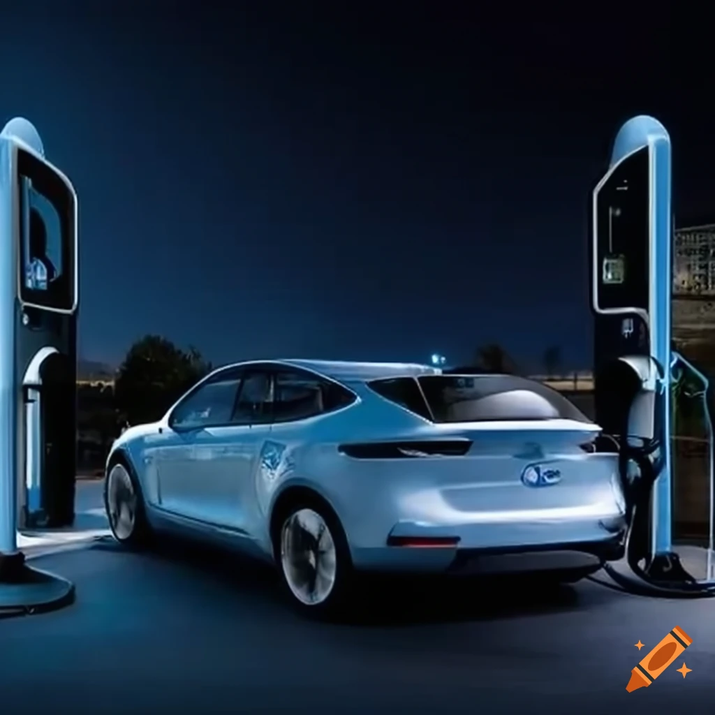 electric car charging station concept