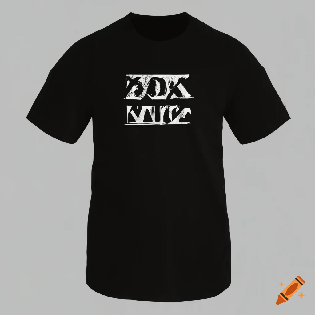 black t-shirt with white letters and 2023 design