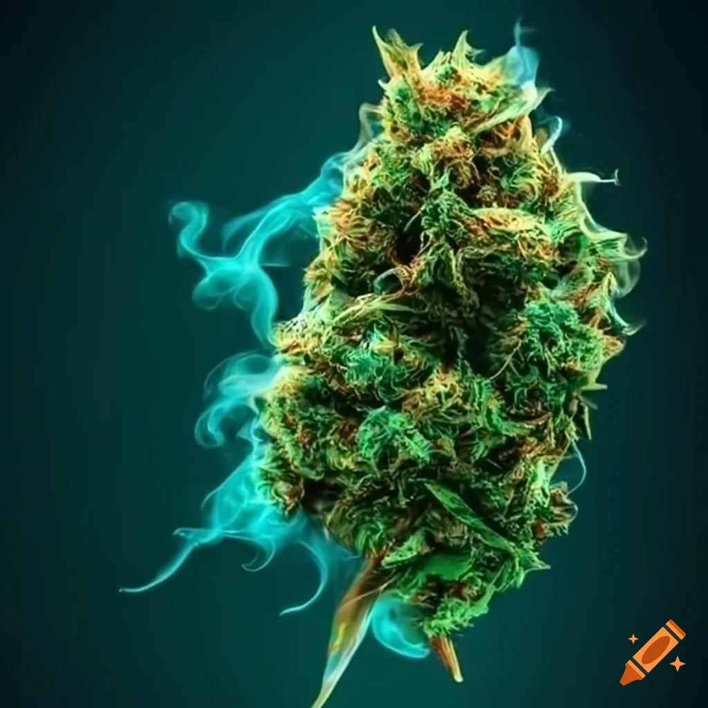 Golden nug marijuana logo on Craiyon