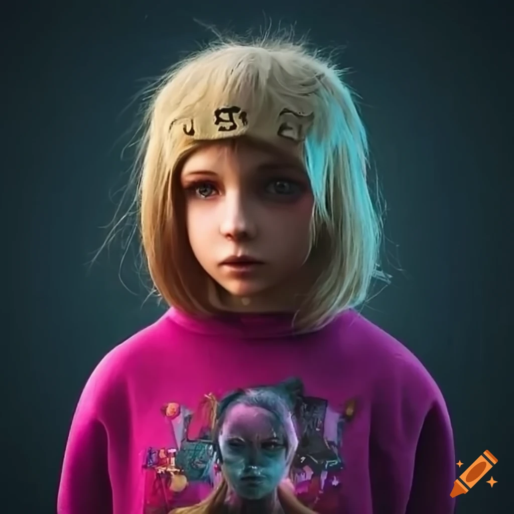 Censored Image Of A 12 Year Old Girl In A Dystopian Setting