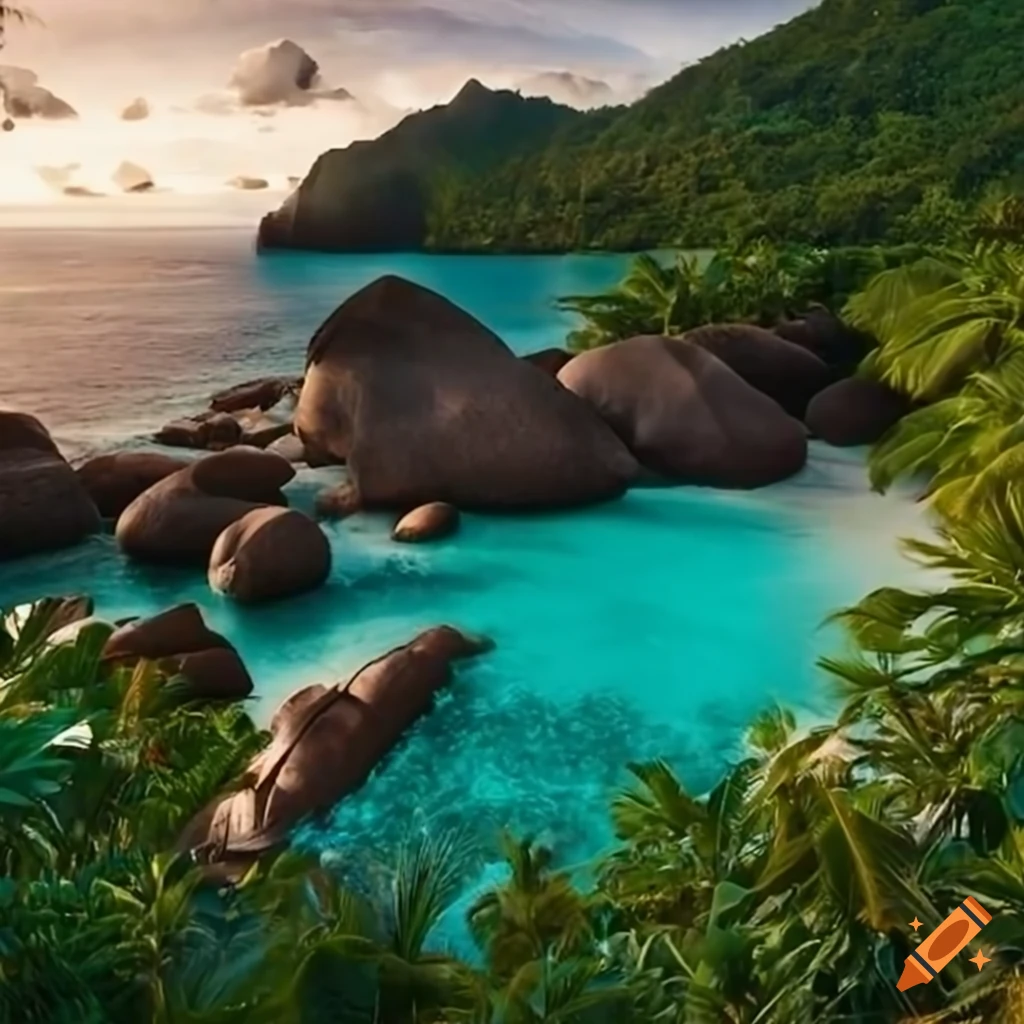luxurious resort in Seychelles