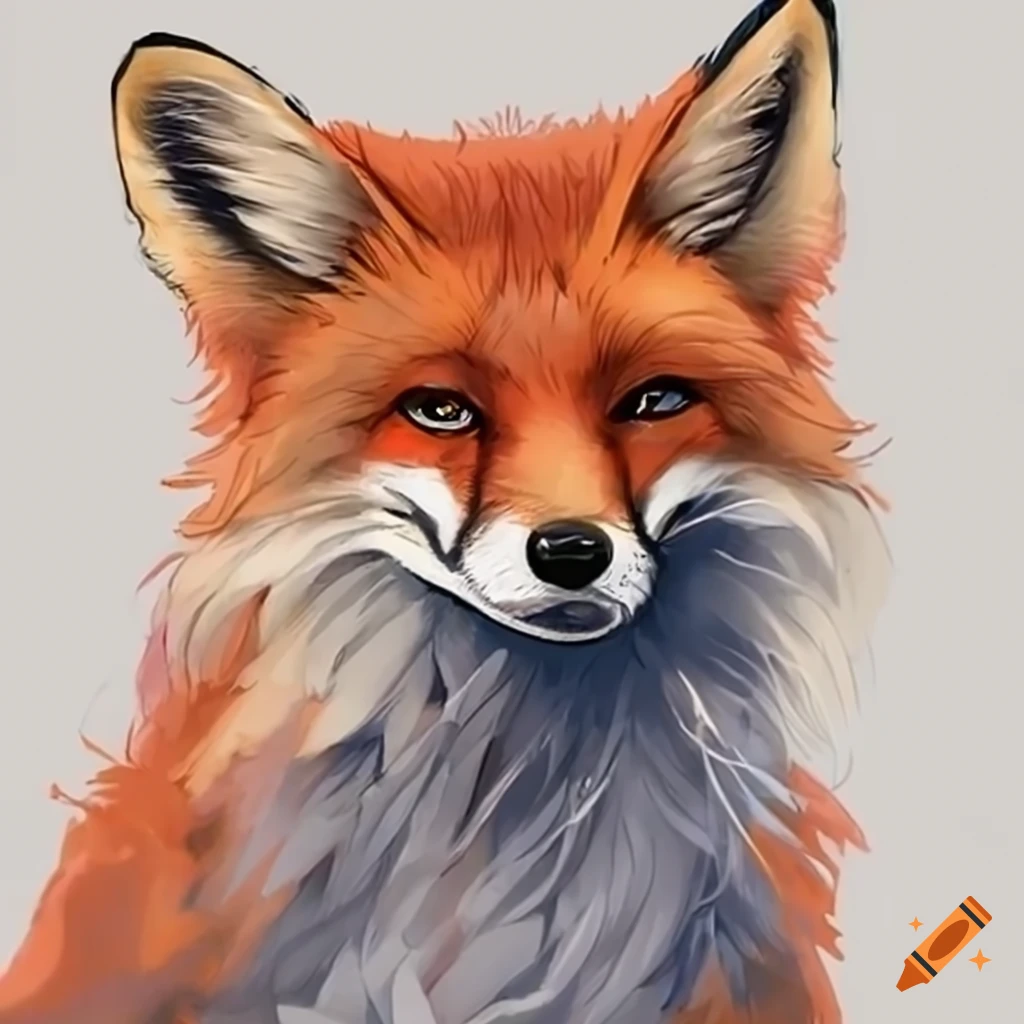 a beautiful red fox