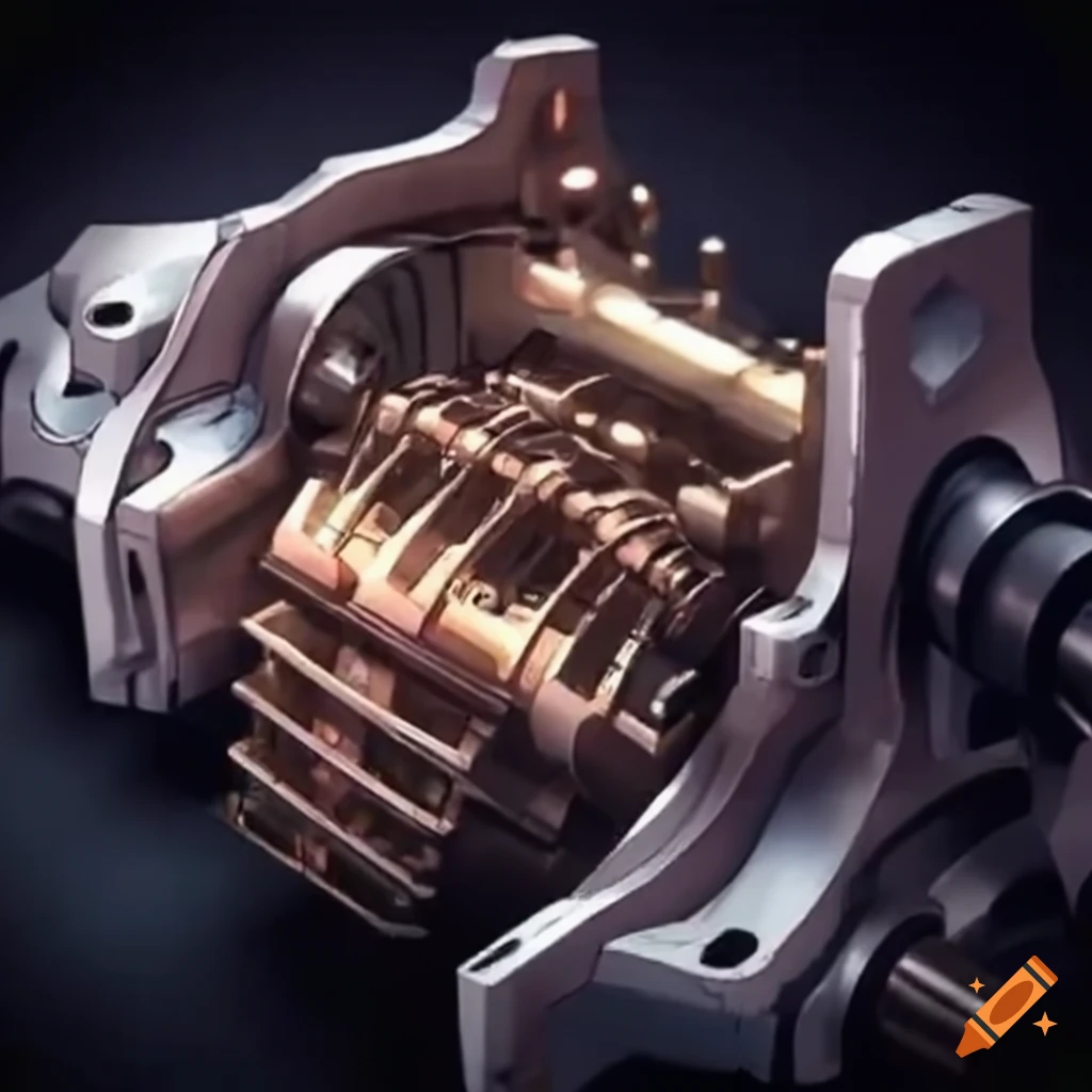 Japan anime-style mechanical parts