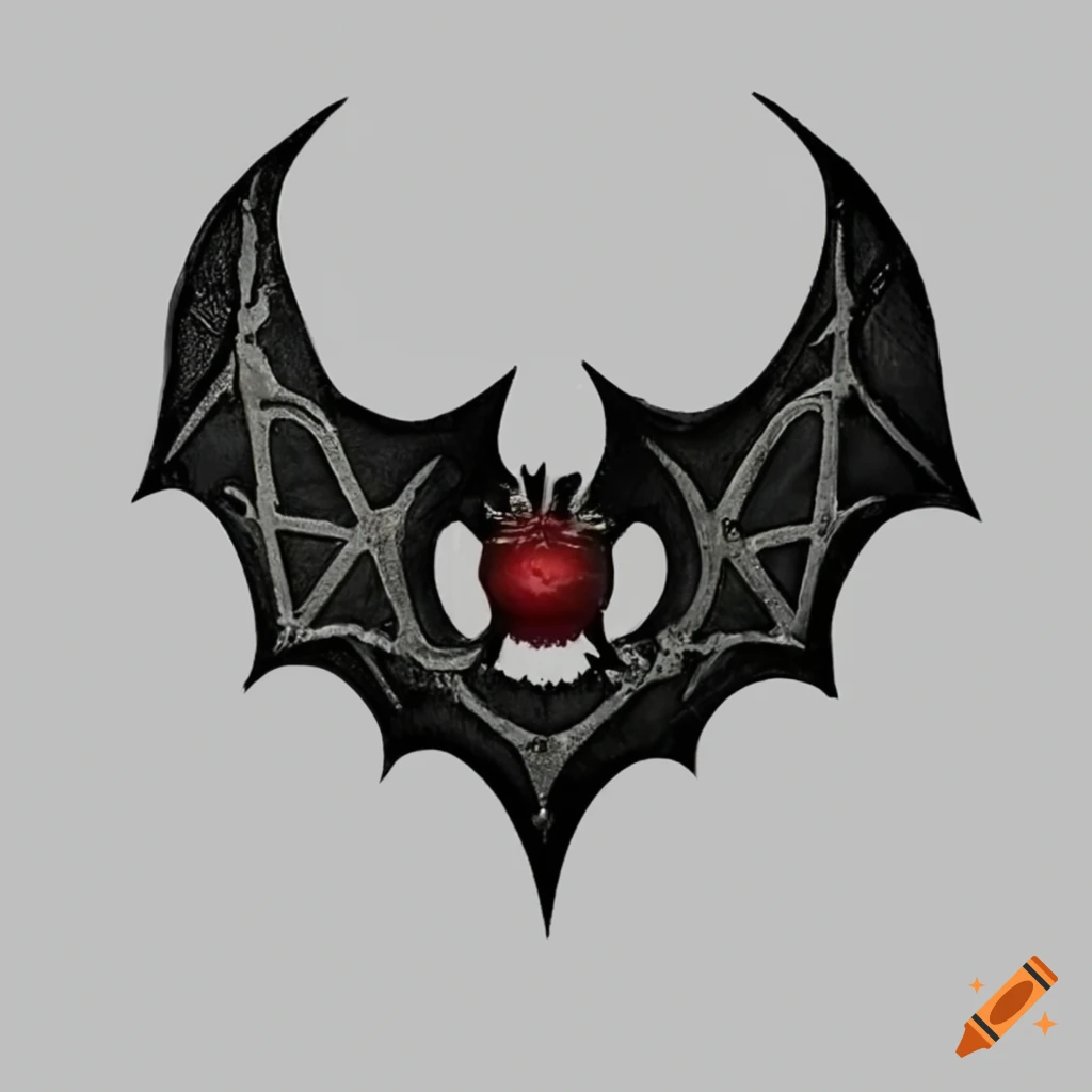Evil bat sigil for a metal band