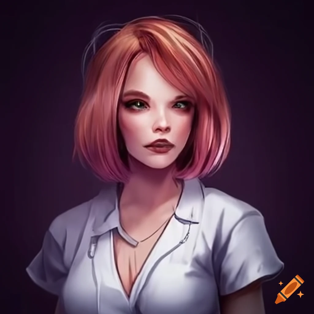 Character of a sinister-looking nurse