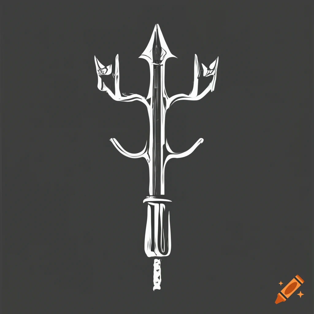 Aggressive Trident Icon In Shades Of Grey On Craiyon Aggressive Trident Icon In Shades Of Grey On Craiyon