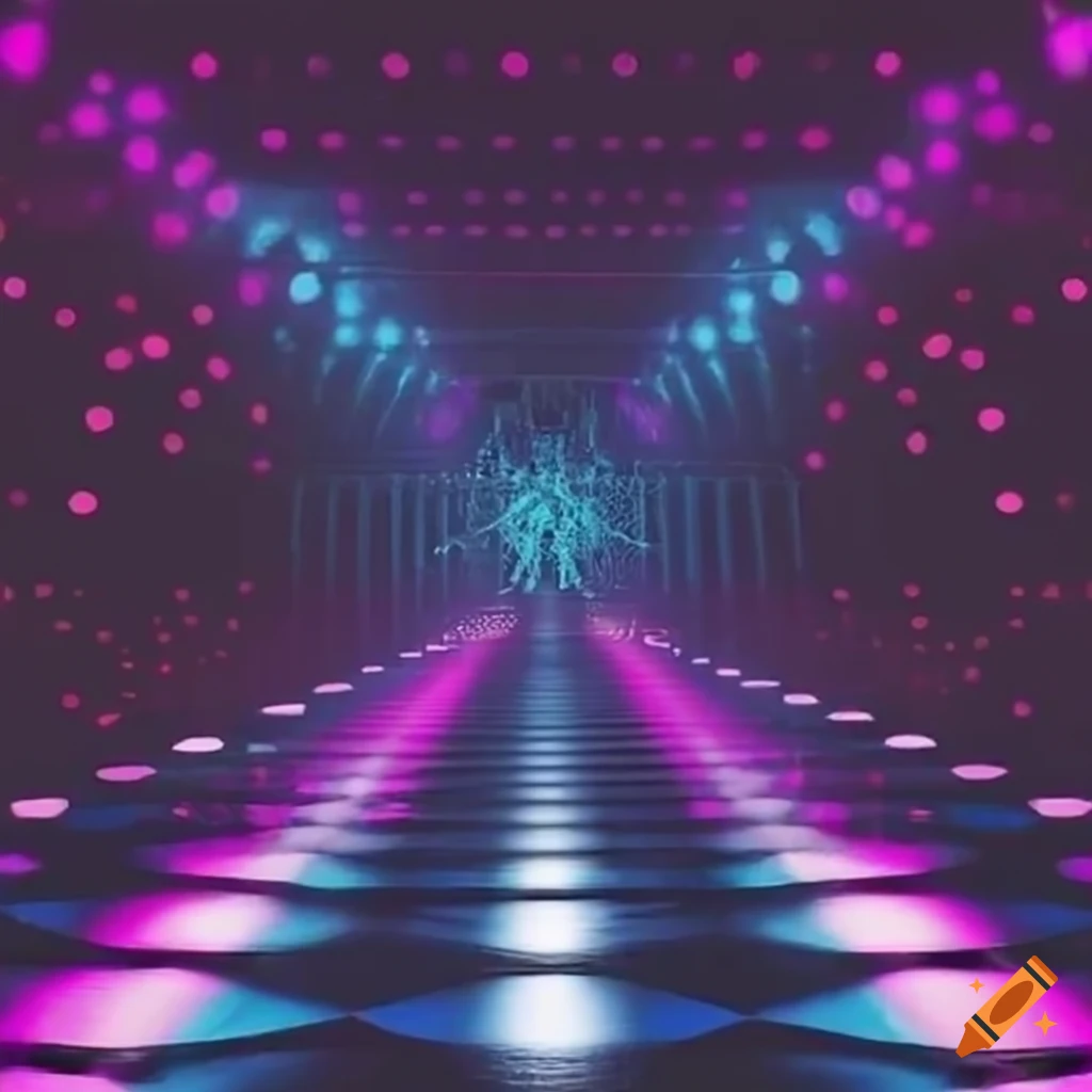 80s Disco Dancefloor On Craiyon