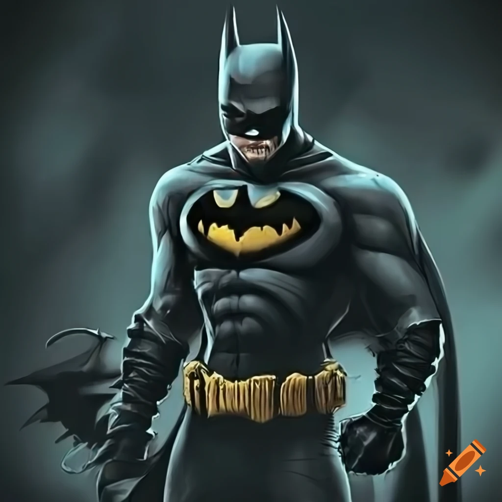 Batman in a dark and sinister scene