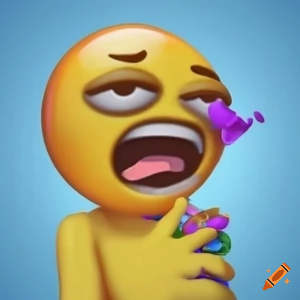 3d meme of a bipolar emoji
