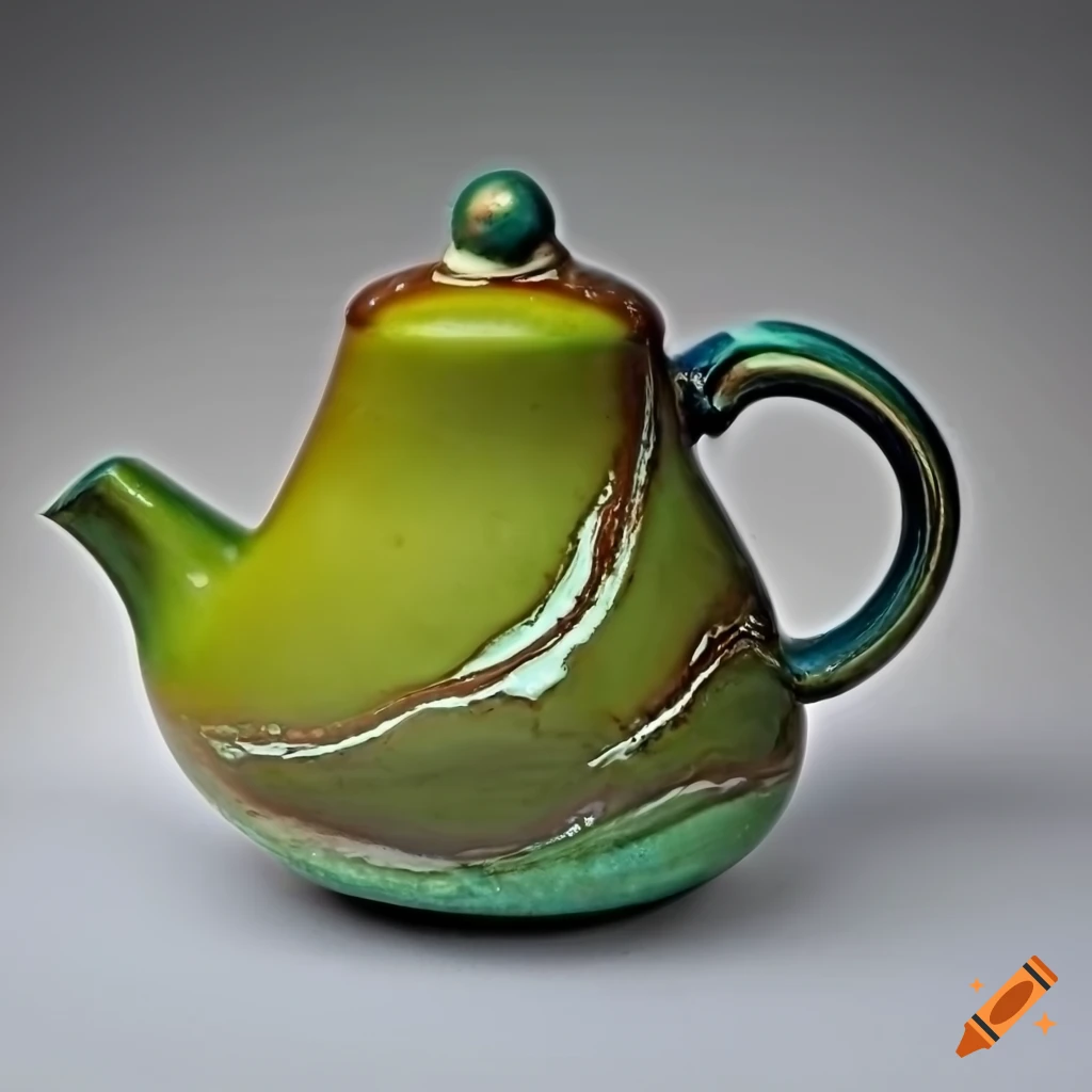 Abstract ceramic sculptures with unique glazes