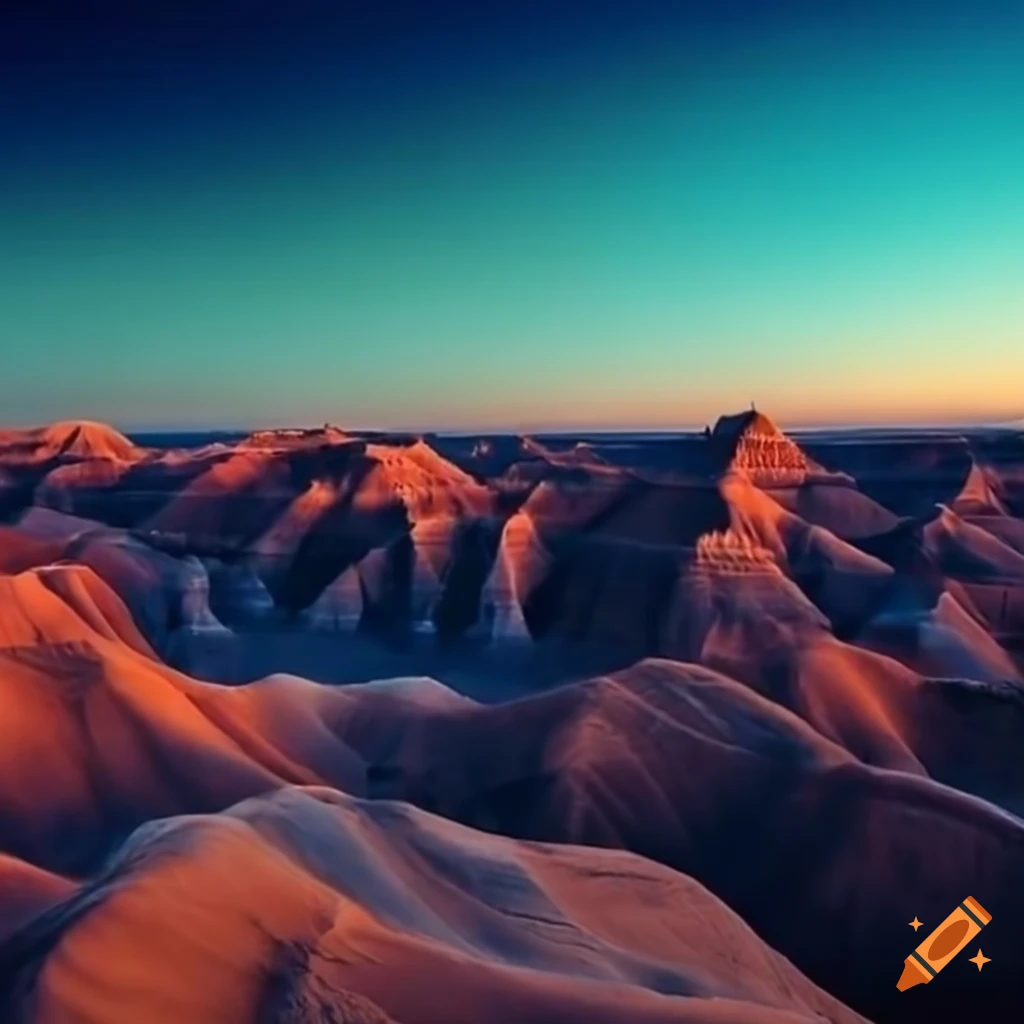 stunning view of the badlands