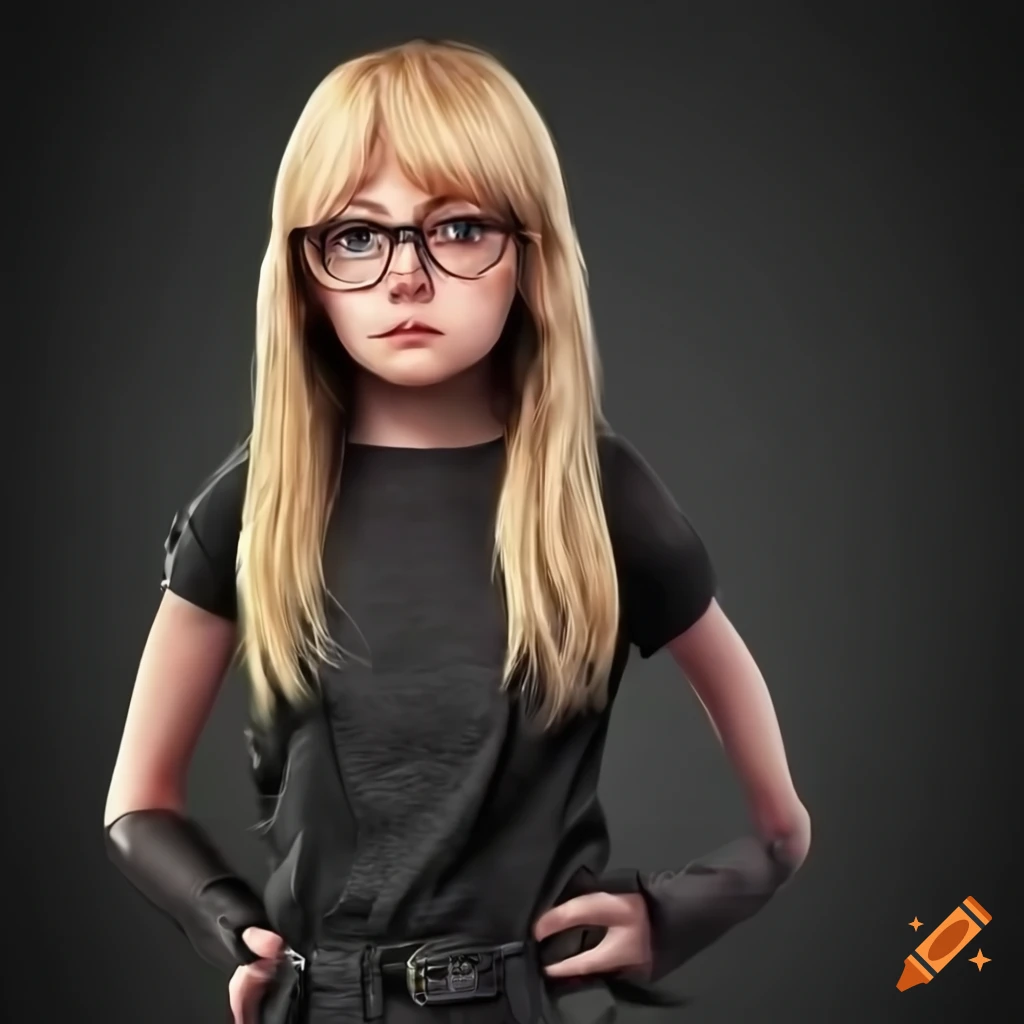 Realistic depiction of a girl detective on Craiyon