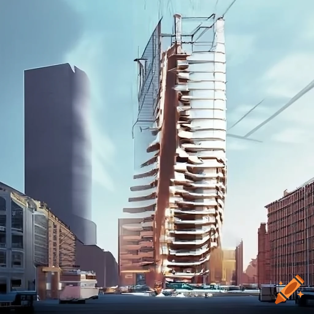 Building information modeling project example on Craiyon