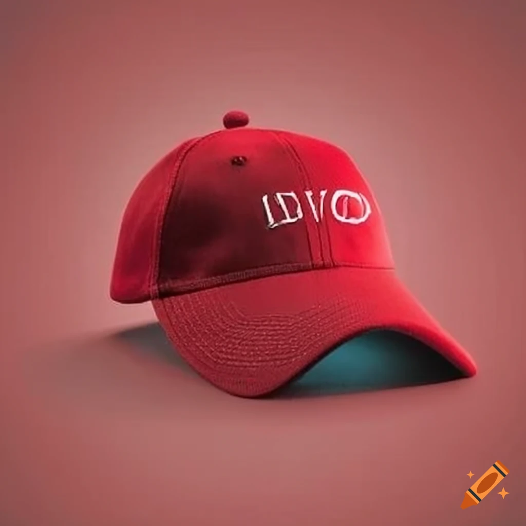 Red cap with white logo