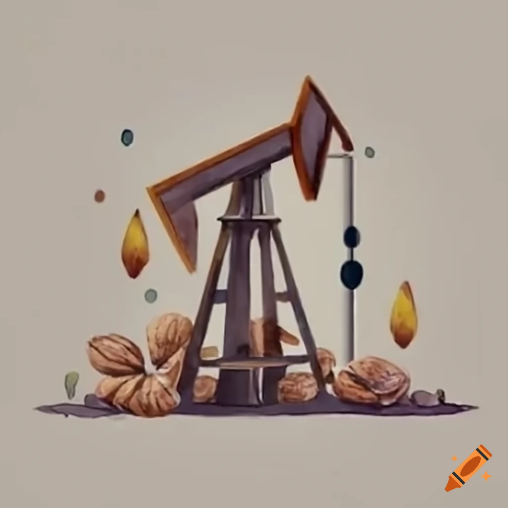 image depicting walnut trees and oil drops