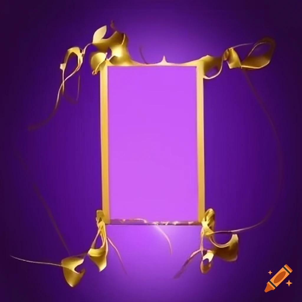 Gold and purple banner design