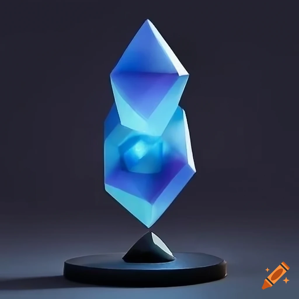 sapphire sculpture inspired by Zelda game