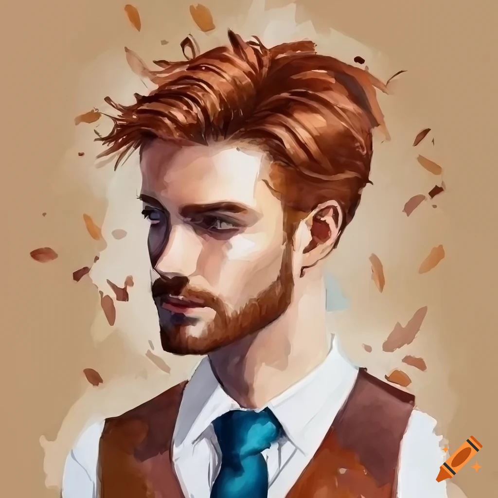 watercolor-of-a-handsome-man-in-a-suit-vest
