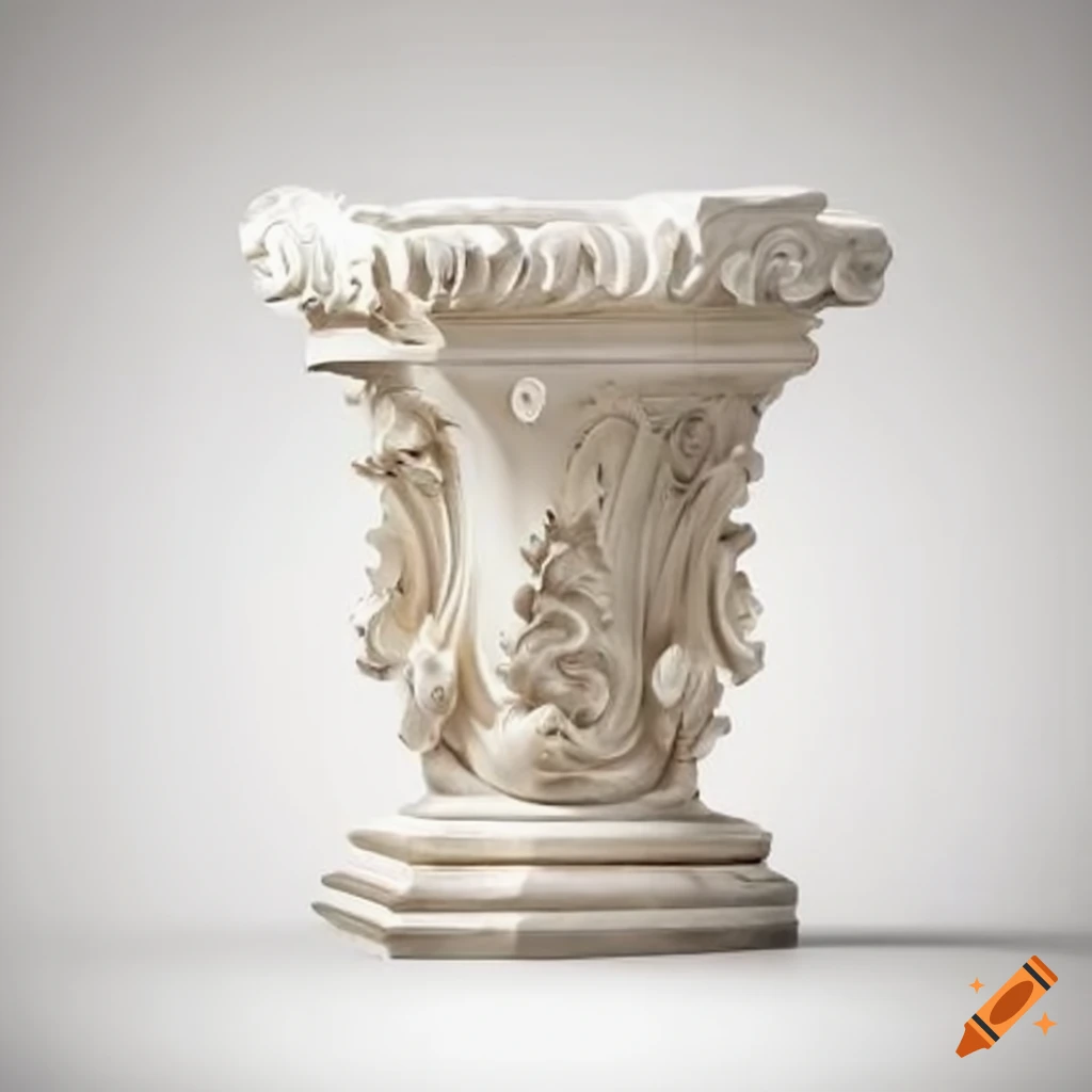 white stucco ornaments in neo classical architecture