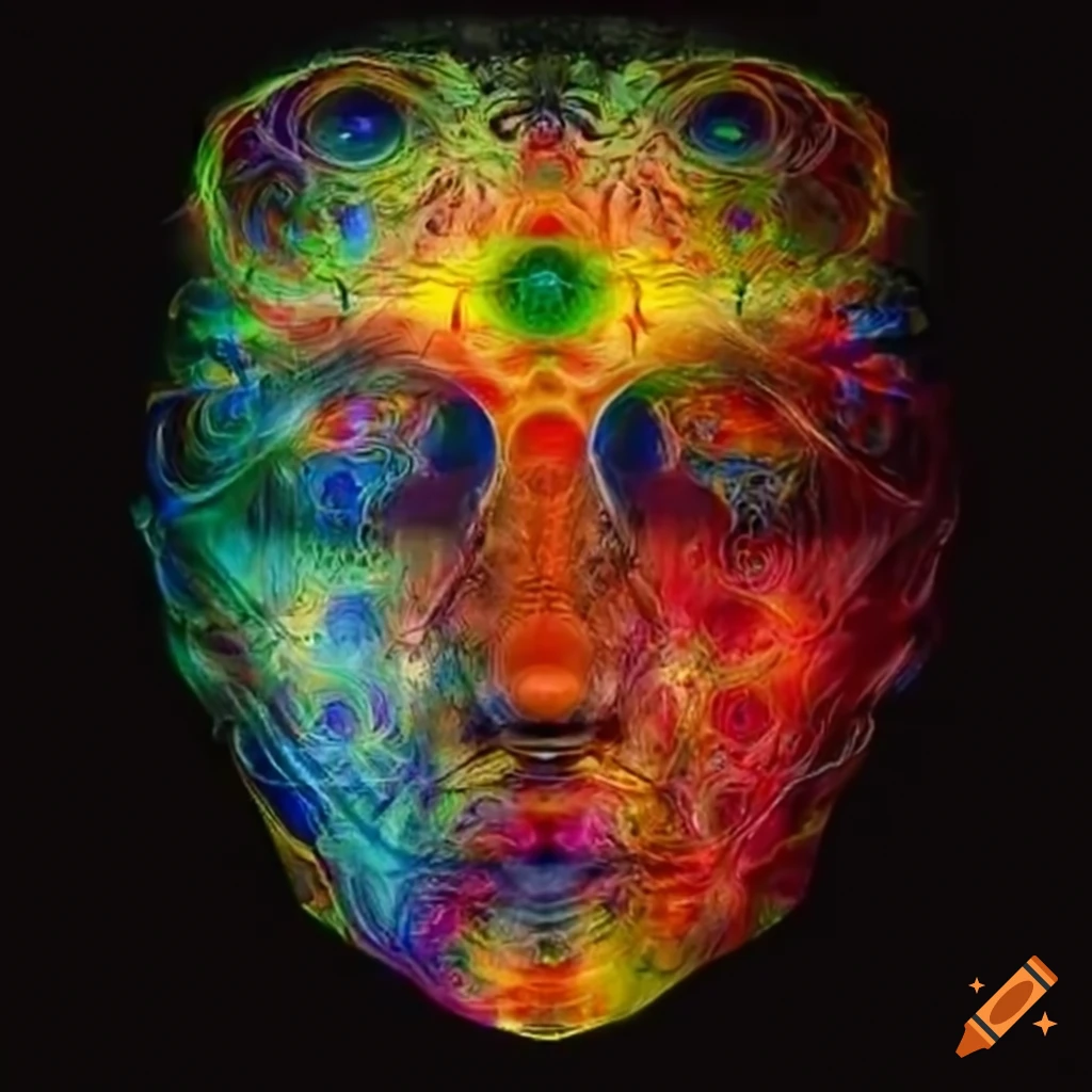 Artistic representation of consciousness on Craiyon