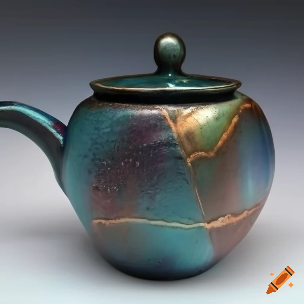Unique ceramic pottery with colorful glazes