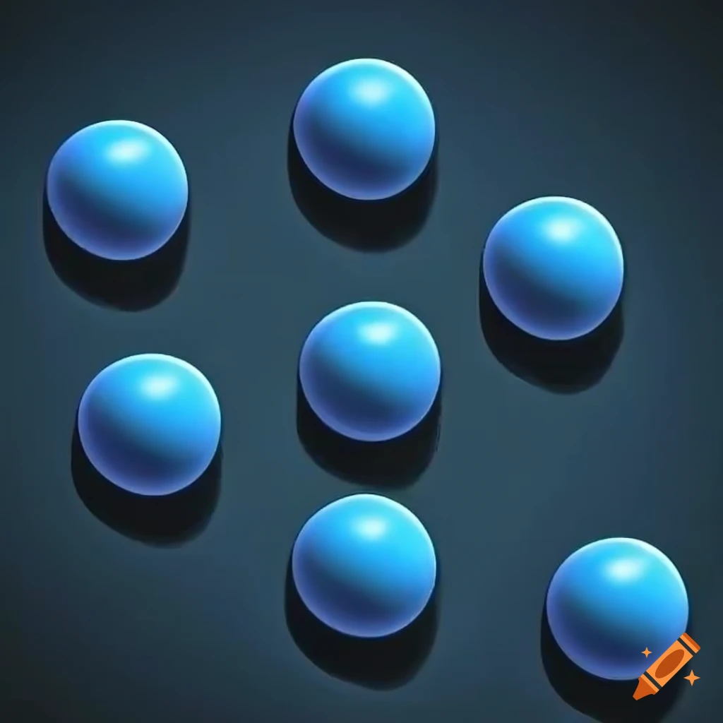 blue ball network connected with a quantum computer
