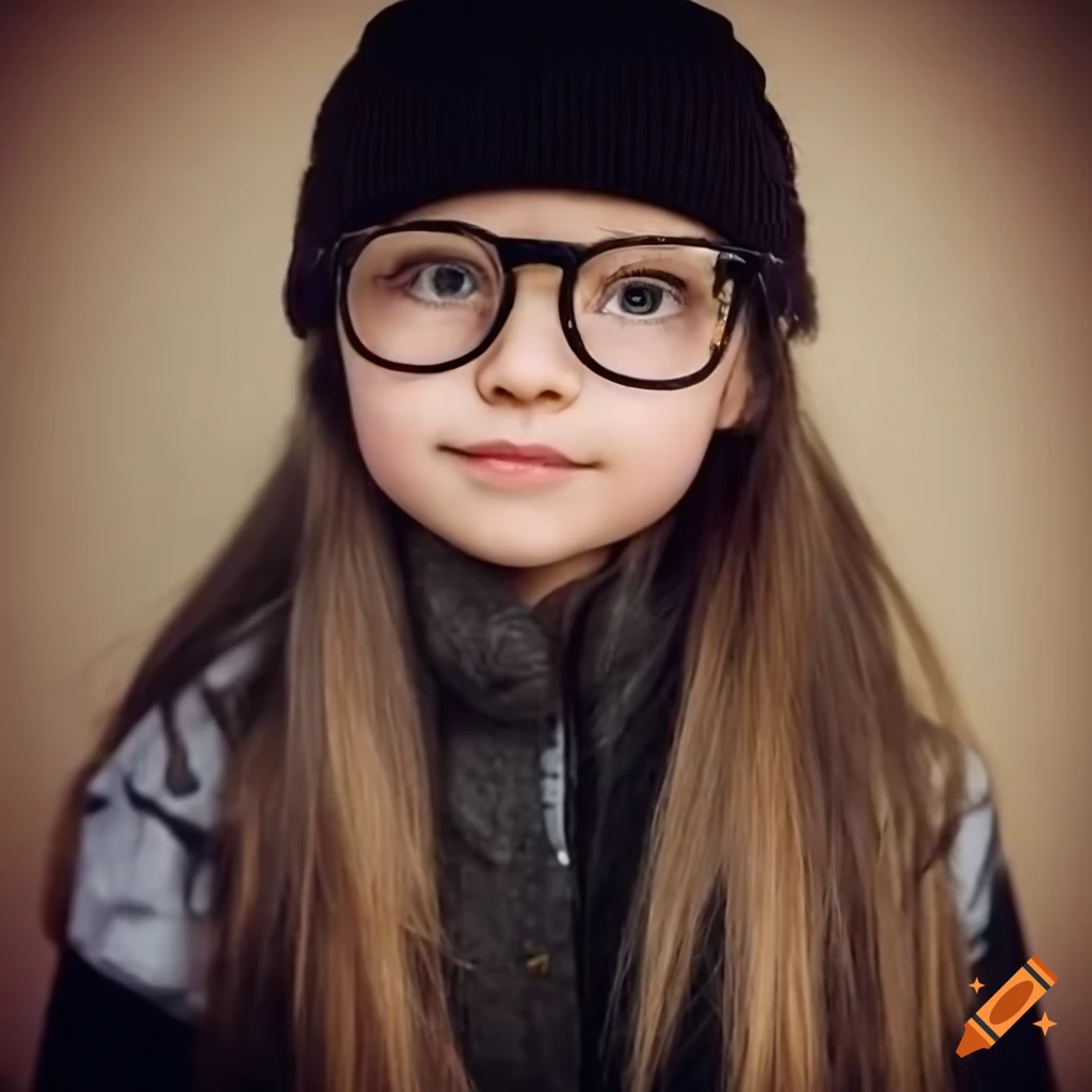 Portrait Of A Cute Little Girl With Glasses portrait-of-a-cute-little-girl-with-glasses