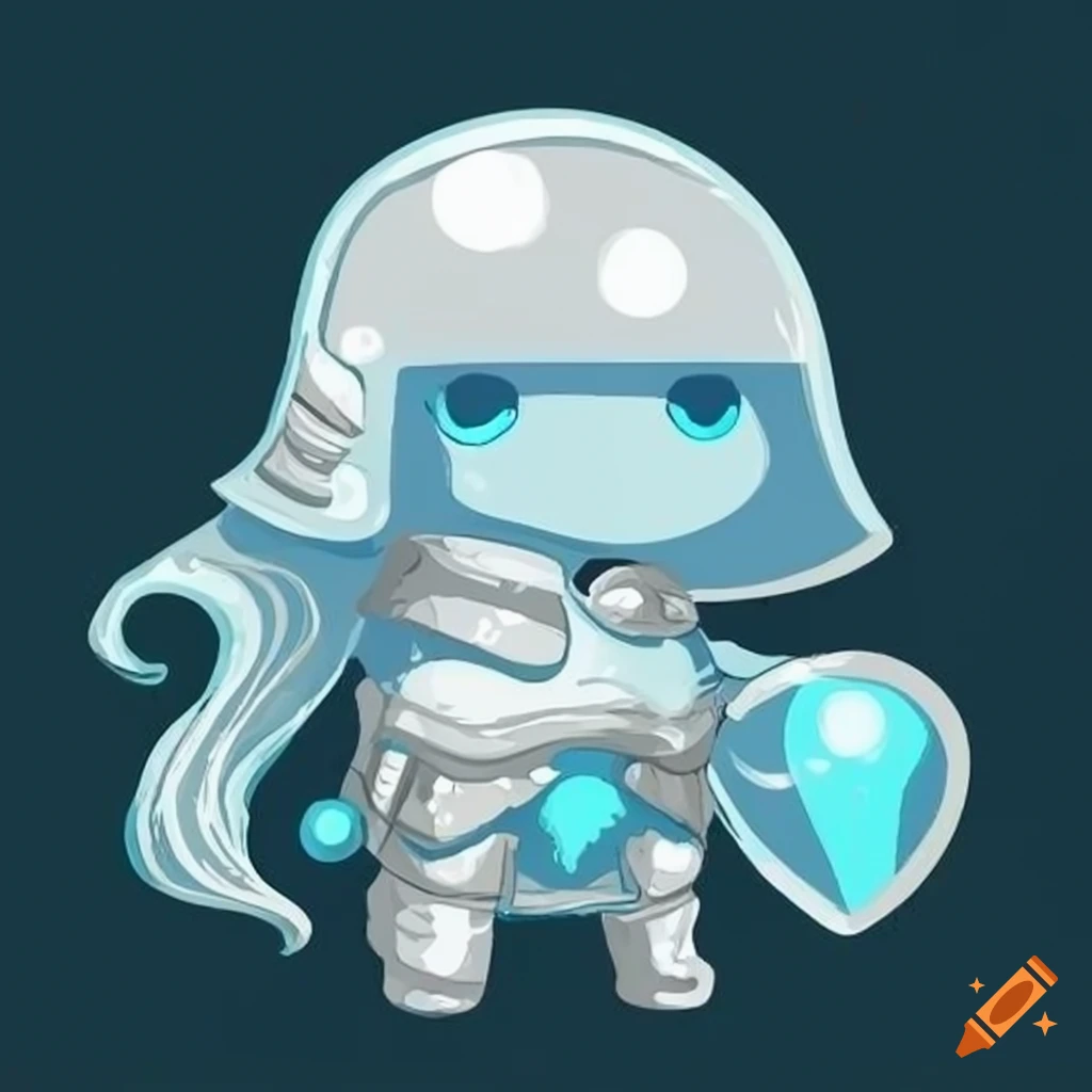 white slime in armor artwork
