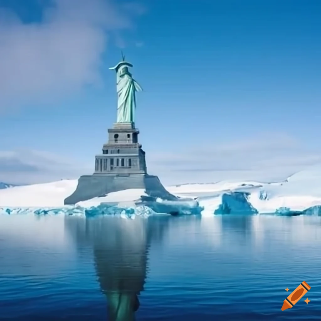 Statue of liberty in antarctica