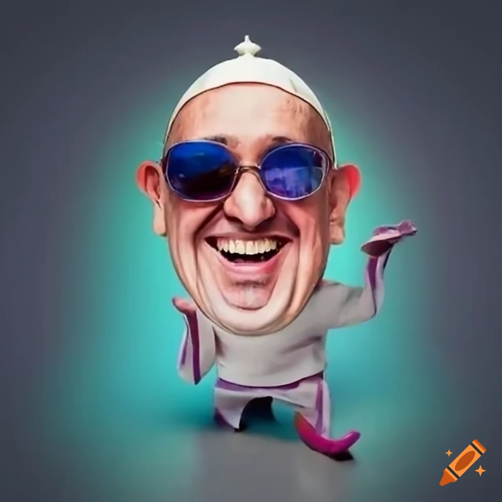 humorous commercial with a pope in a game show