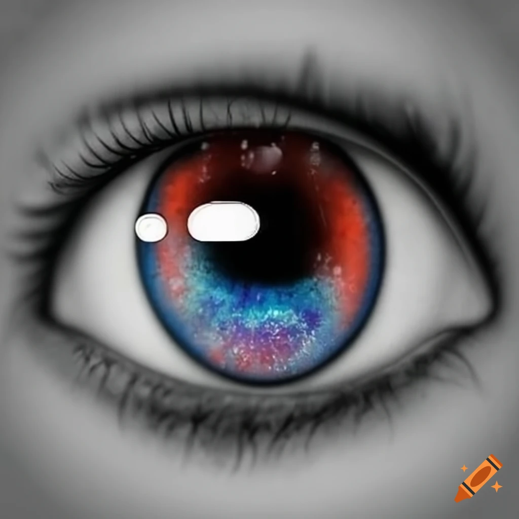 Sinister eyes on a phone screen