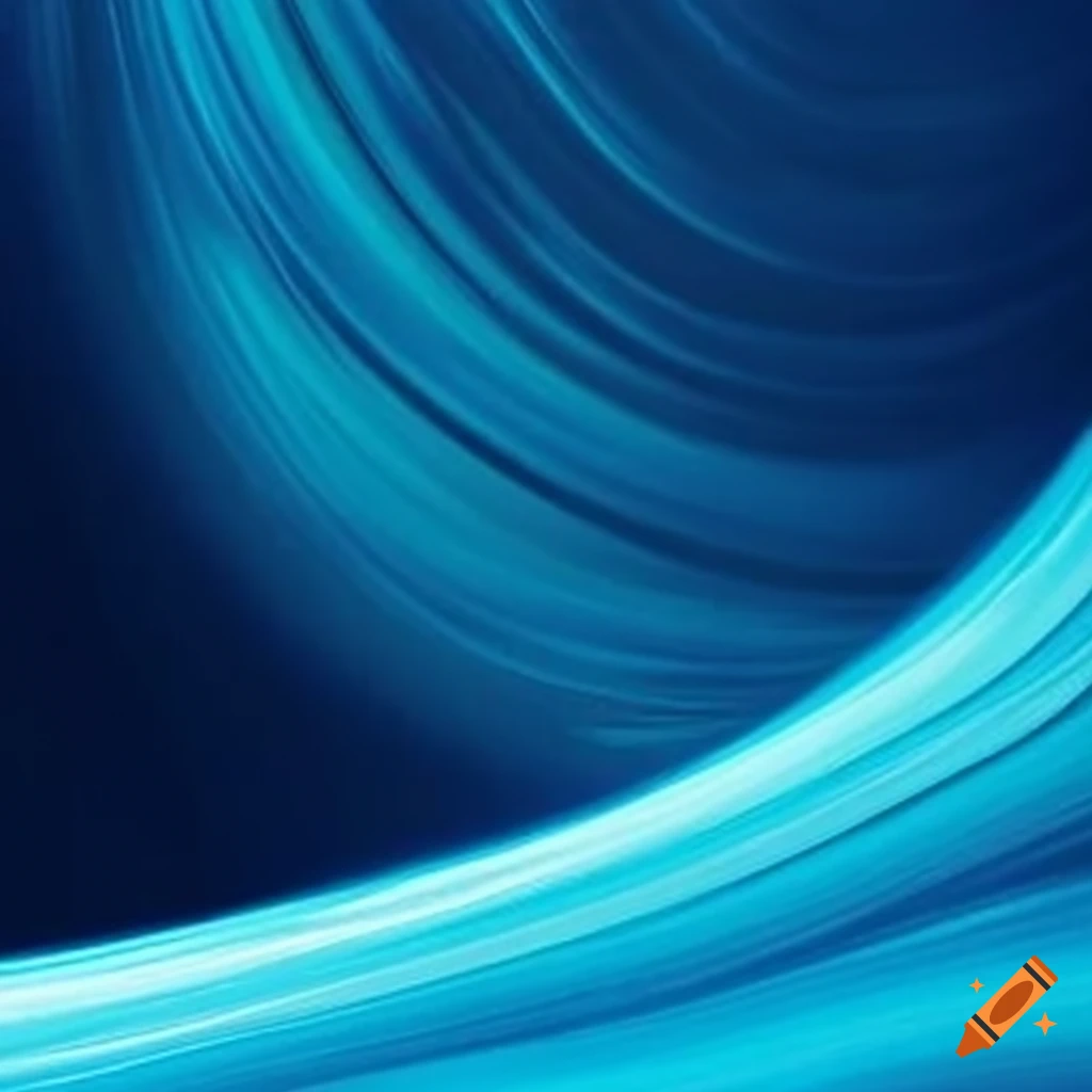 artistic depiction of blue waves
