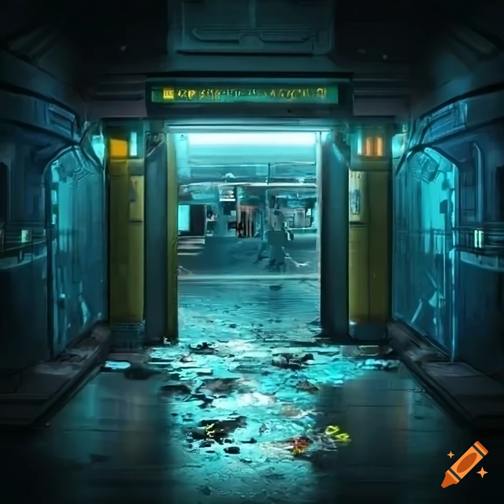 dystopian-sci-fi-subway-station-entrance-on-craiyon