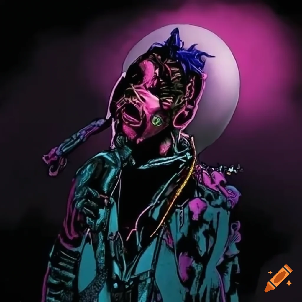 cyberpunk illustration depicting social justice activism