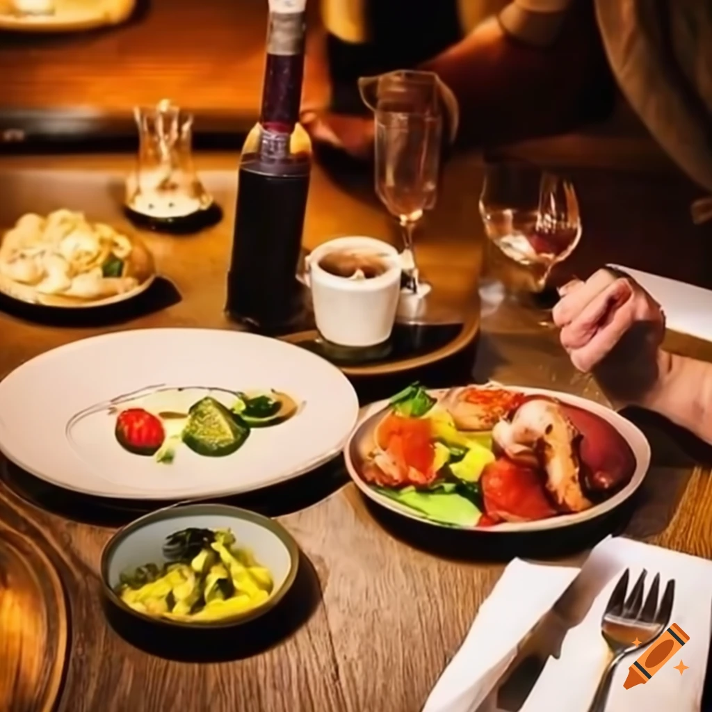 beautifully plated dish at a restaurant