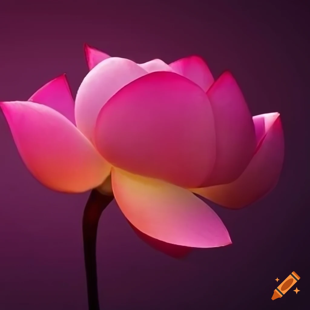 Closeup of a lotus petal on Craiyon