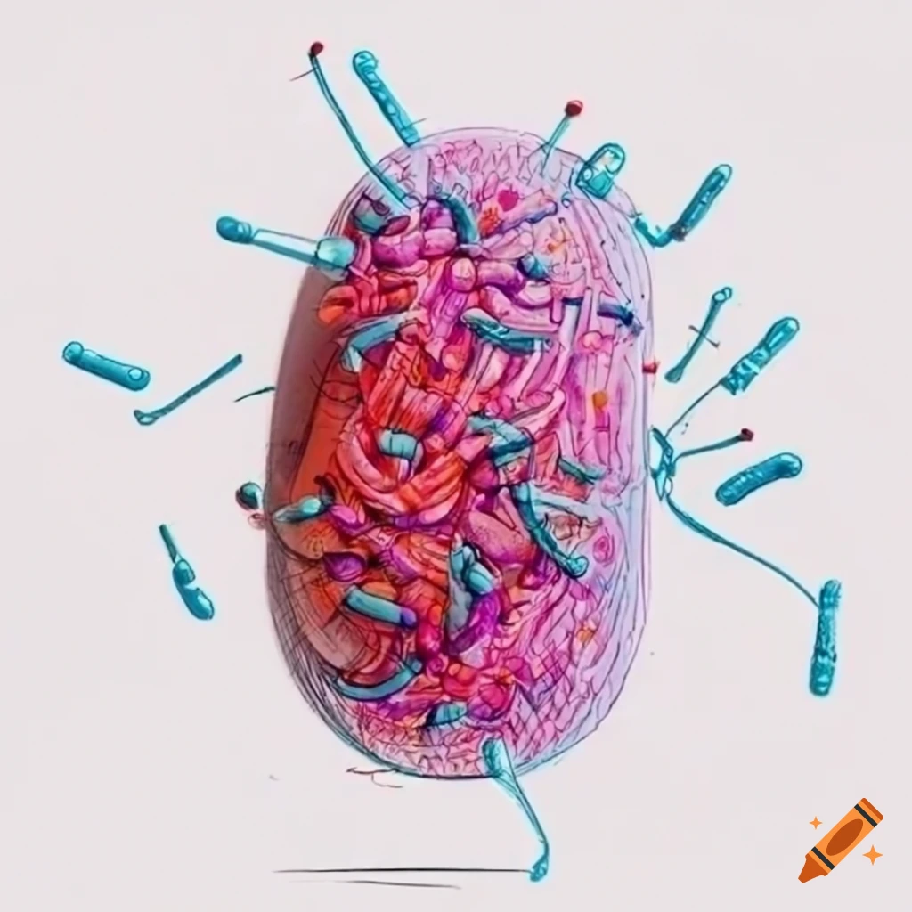 Drawing of antibiotic resistance on Craiyon