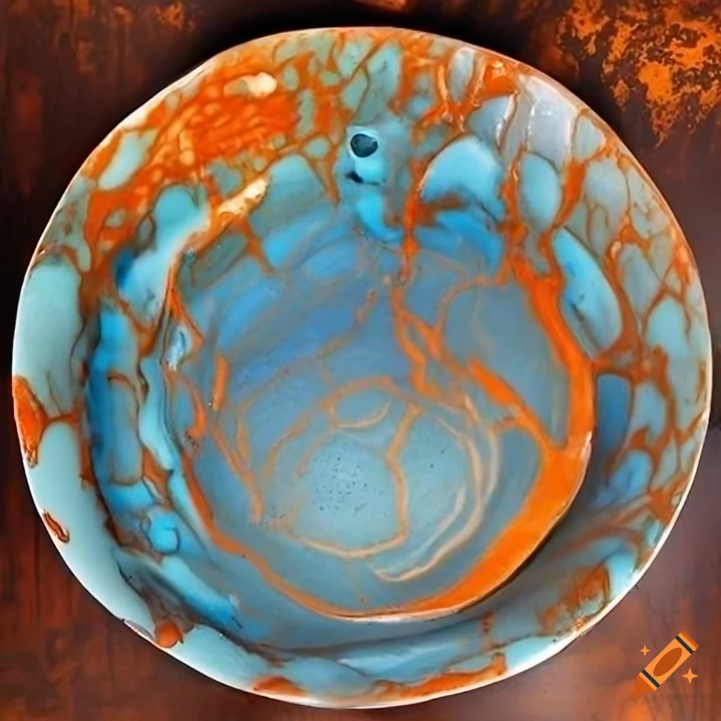 Abstract ceramic artwork with unique glazes and patterns on Craiyon