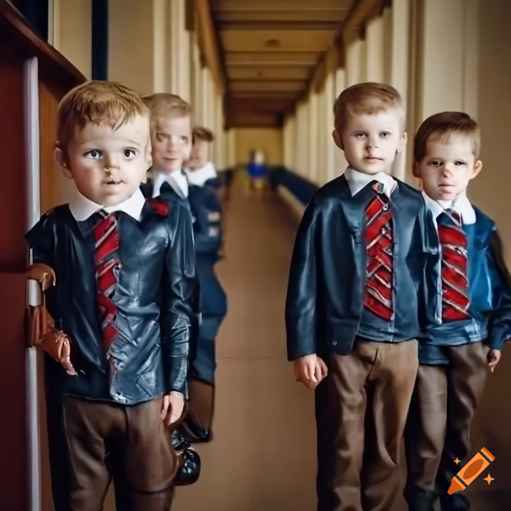 close-up photo of boys in British school uniforms
