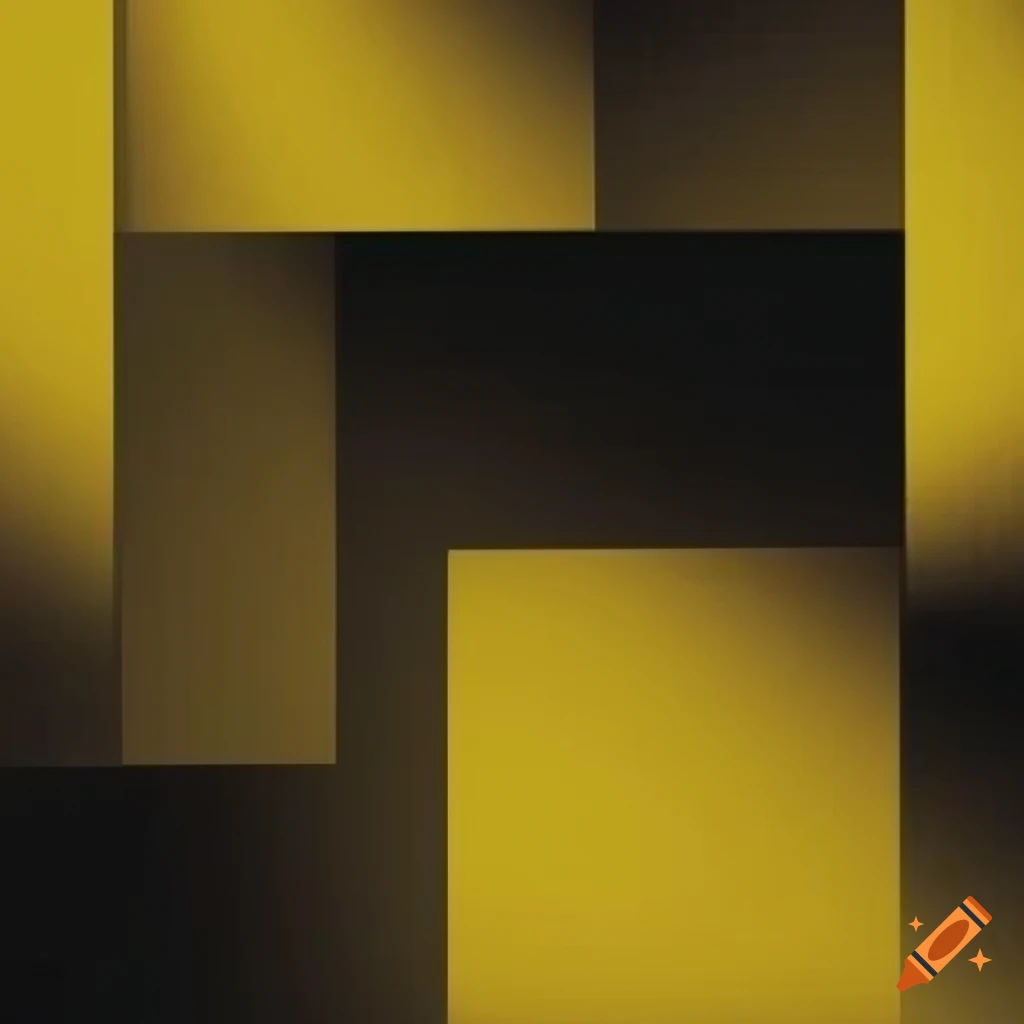 minimalist yellow and black squares background