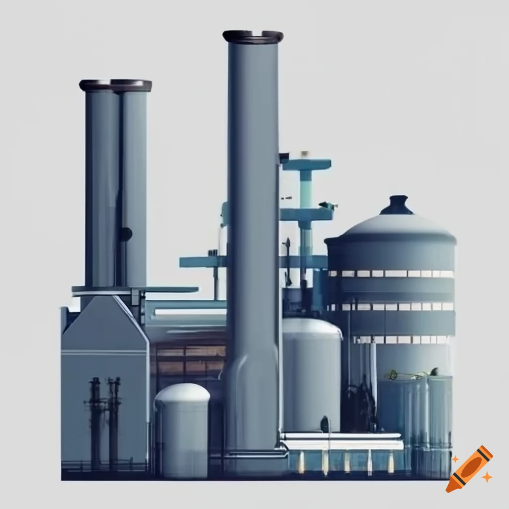 illustration of a brewery refinery