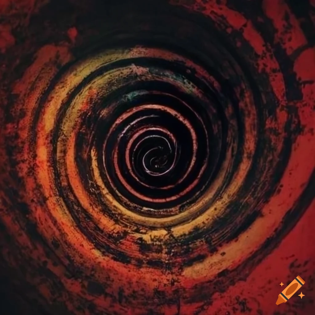 spiral grunge design