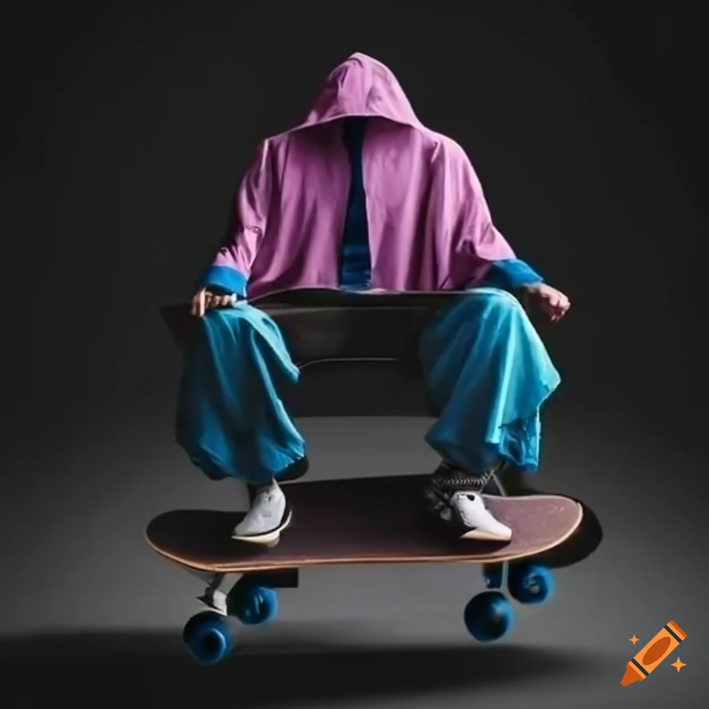 Skateboard with a shirt on top on Craiyon