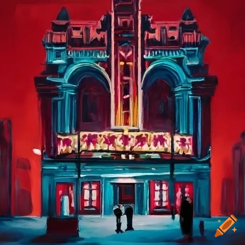 Modern painting with west end theatre theme on Craiyon